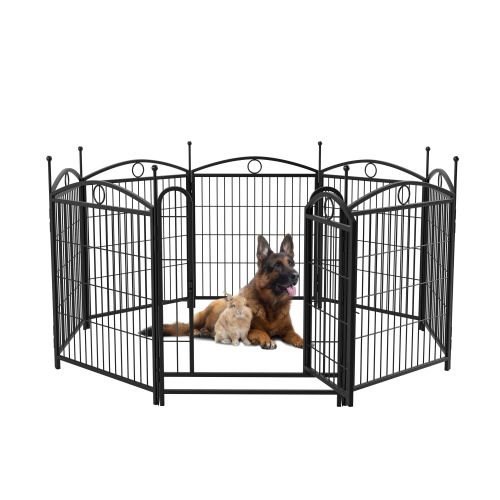 Dog Playpen Indoor 32 inch 8 Panels Metal Dog Pen Pet Dog Fence Outdoor Exercise Pen with Doors Dog Playpen Indoor 32 inch 8 Panels Metal Dog Pen Pet Dog Fence Outdoor Exercise Pen with Doors